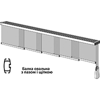Панельна штора Стандарт (опція 2)